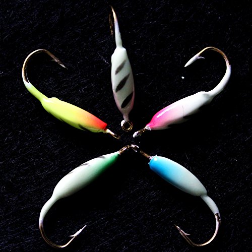 Krazywolf 25 Pieces Glow in Dark Ice Fishing Jig Kit - Thumbnail 2