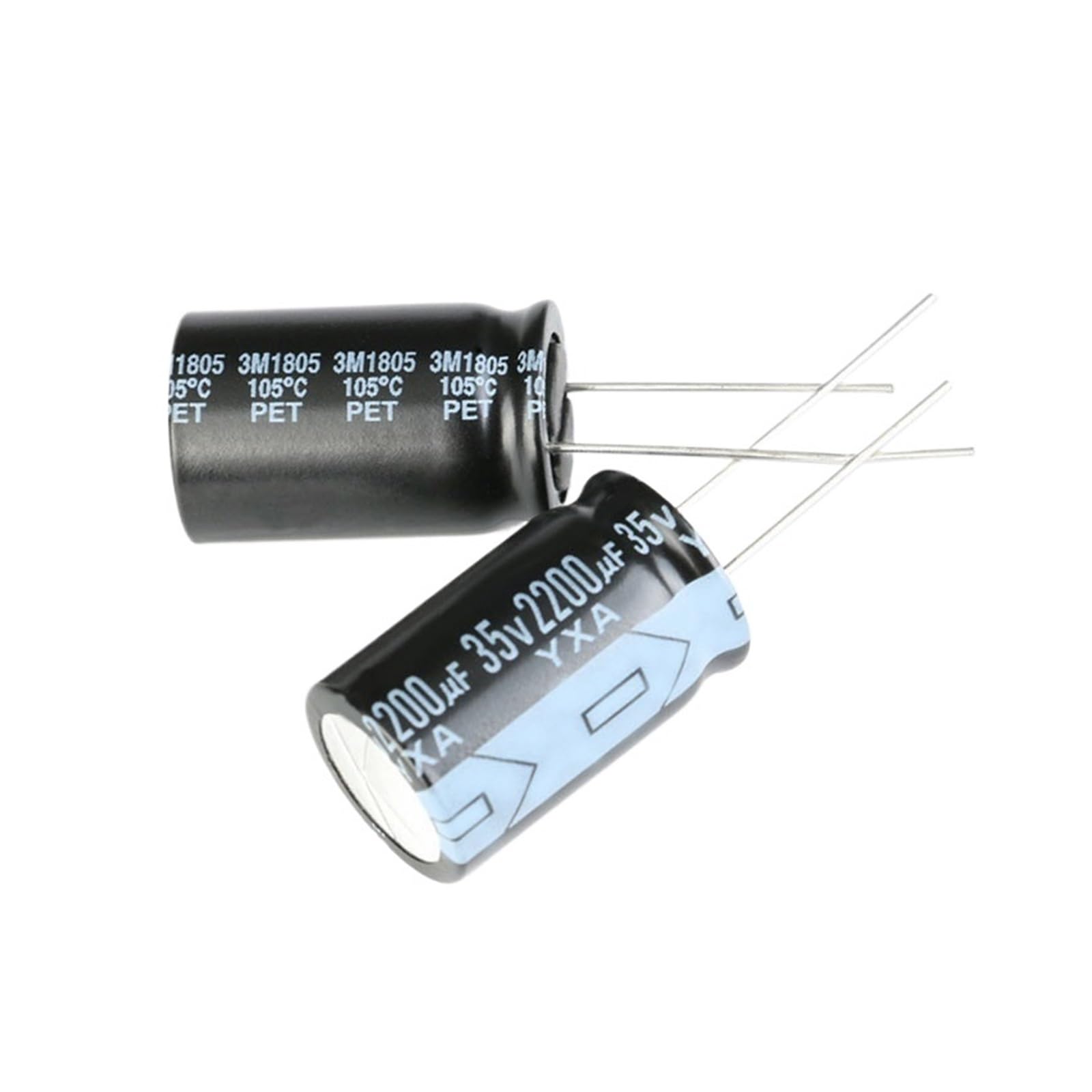 AARTERZZA 5PCS 35V2200UF 16*25mm 2200UF 35V Aluminum Electrolytic Capacitor