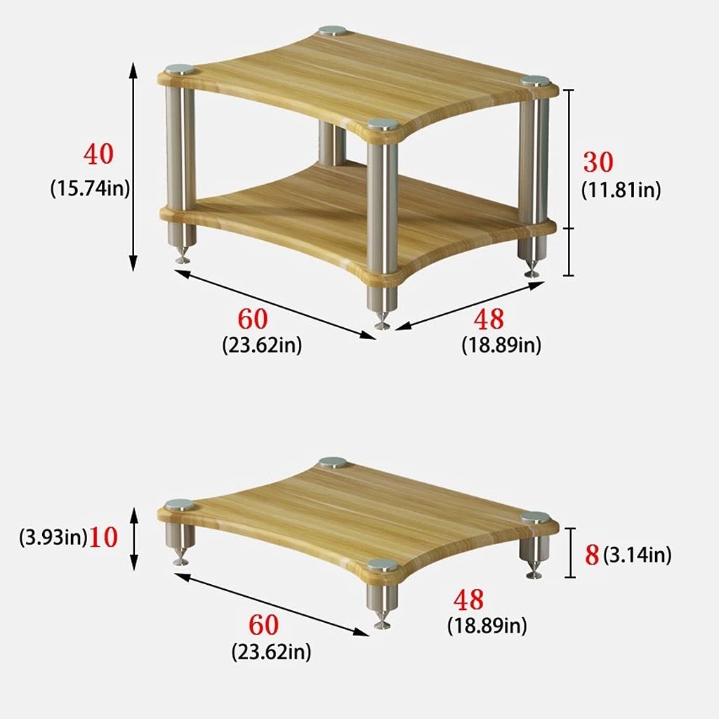 Supporti per altoparlanti Stand audio Stand Stand Attrezzatura for pavimenti Altoparlante for pavimenti con ammortizzatore Assorbimento for unghie Shelf Piccolo libretto 1/2/3 strato Supporti audio(Co