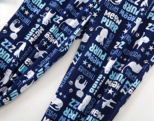 Image of Women Plus Size Pajama Sets Summer Cotton Sleepwear Tops with Capri Pants Pj Sets Fun Prints Pajama Sets