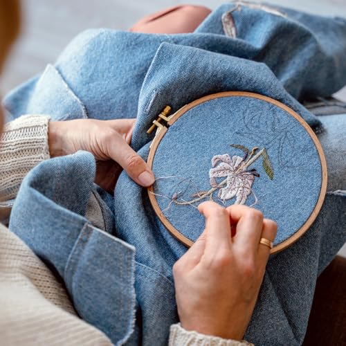 Image of 2 Pack Embroidery Hoop, 6 Inch Mini Embroidery Hoops, Cross Stitch Hoop, Decorative Hanging Cross Stitch Hoops Frames for DIY Art Craft Sewing and Hanging Ornaments Decor