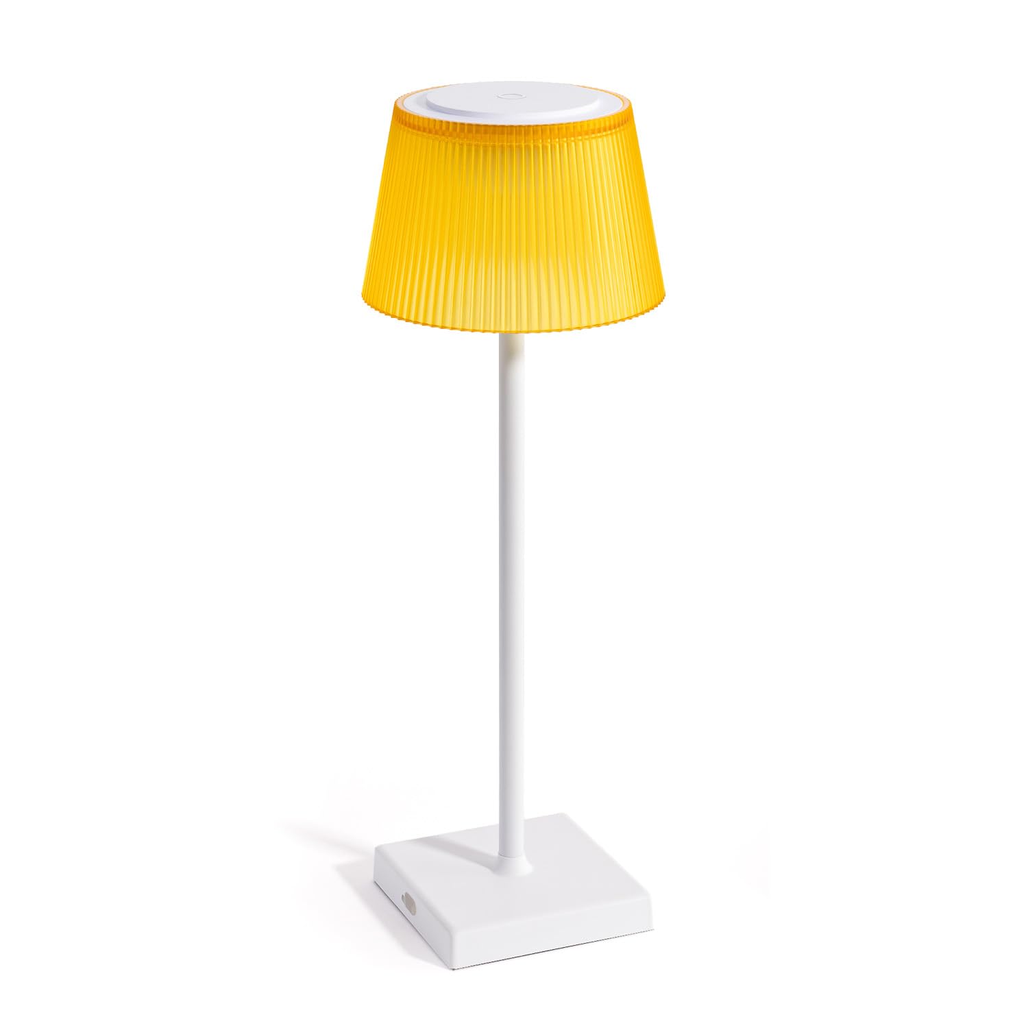 Auraglow White/Yellow Rechargeable Cordless Led Table Lamp, Indoor & Outdoor Battery Operated Lamp, For Home, Desk, Dining, Living Room, Bedroom & Garden Party (, 1 Pack)