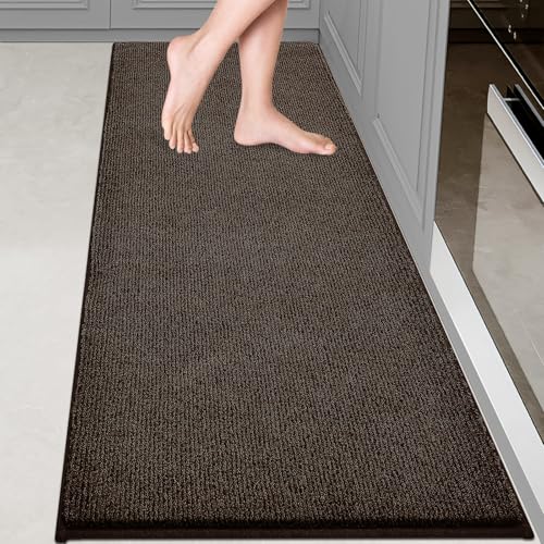 Image of Washable Kitchen Rug 24 inch x 70 inch Rectangular, Non Slip Absorbent Indoor Entryway Runner Rug for Floor, Laundry, Bathroom, Bedroom (Roll Packing)