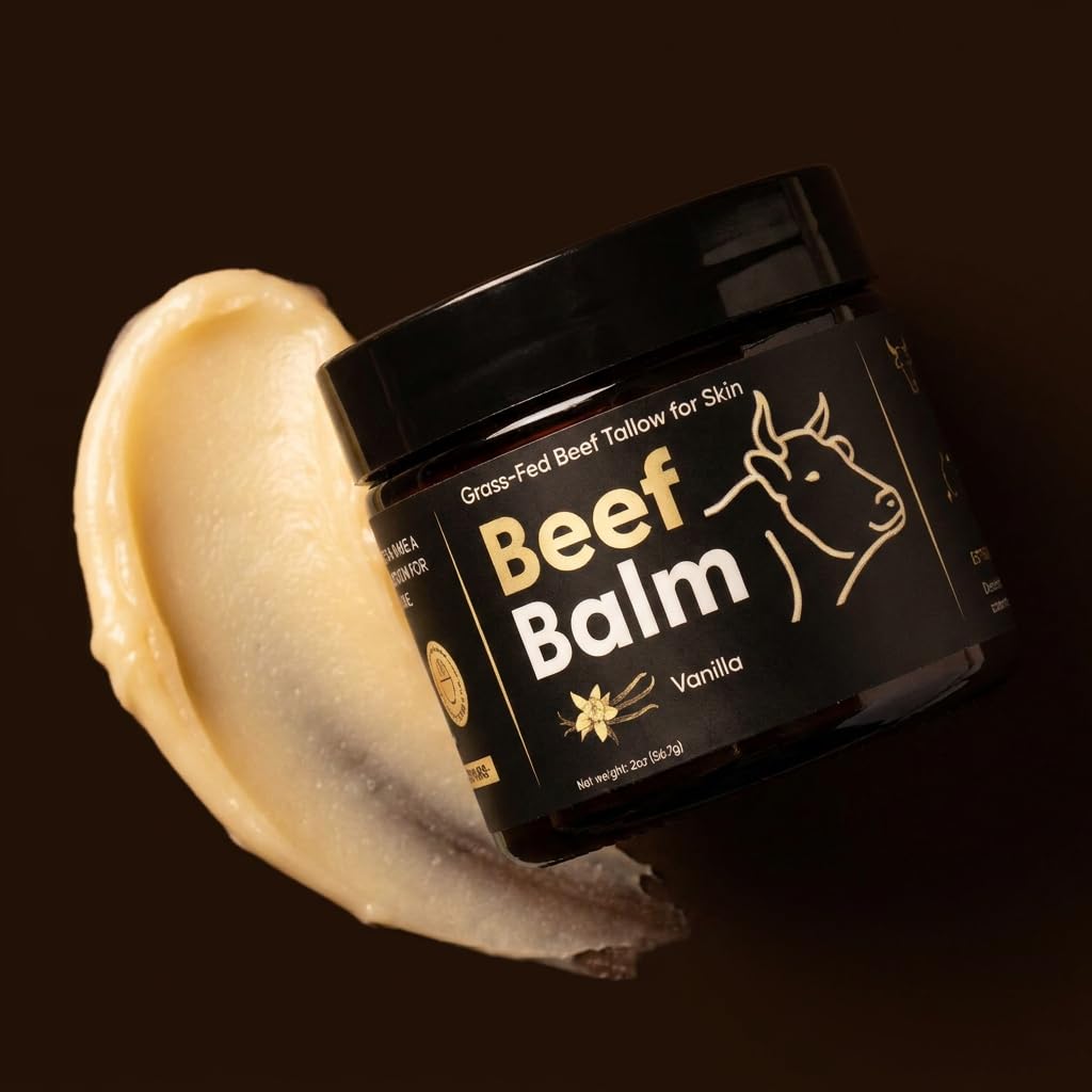 Ingredienti naturali: il nostro balsamo al sebo di mucca alimentato con erba è realizzato esclusivamente con ingredienti naturali, tra cui sebo di manzo e oli essenziali. Senza profumo