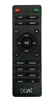 Hybite Remote Compatible with Boat Soundbar Home Theater System Aavante Sound Bar (Exactly Same Remote Will Only Work)