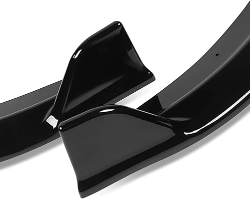 Miniatura 4 de DNA MOTORING 2-PU-558-PBK - 3 labio de parachoques delantero de coche estilo GV compatible con MX-5 Miata 2009-2013, negro brillante