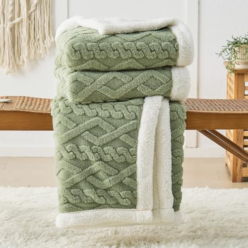 DECMAY Kuscheldecke Flauschig 150x200 Kuscheldecke Decke Sofa Strickdecke,...