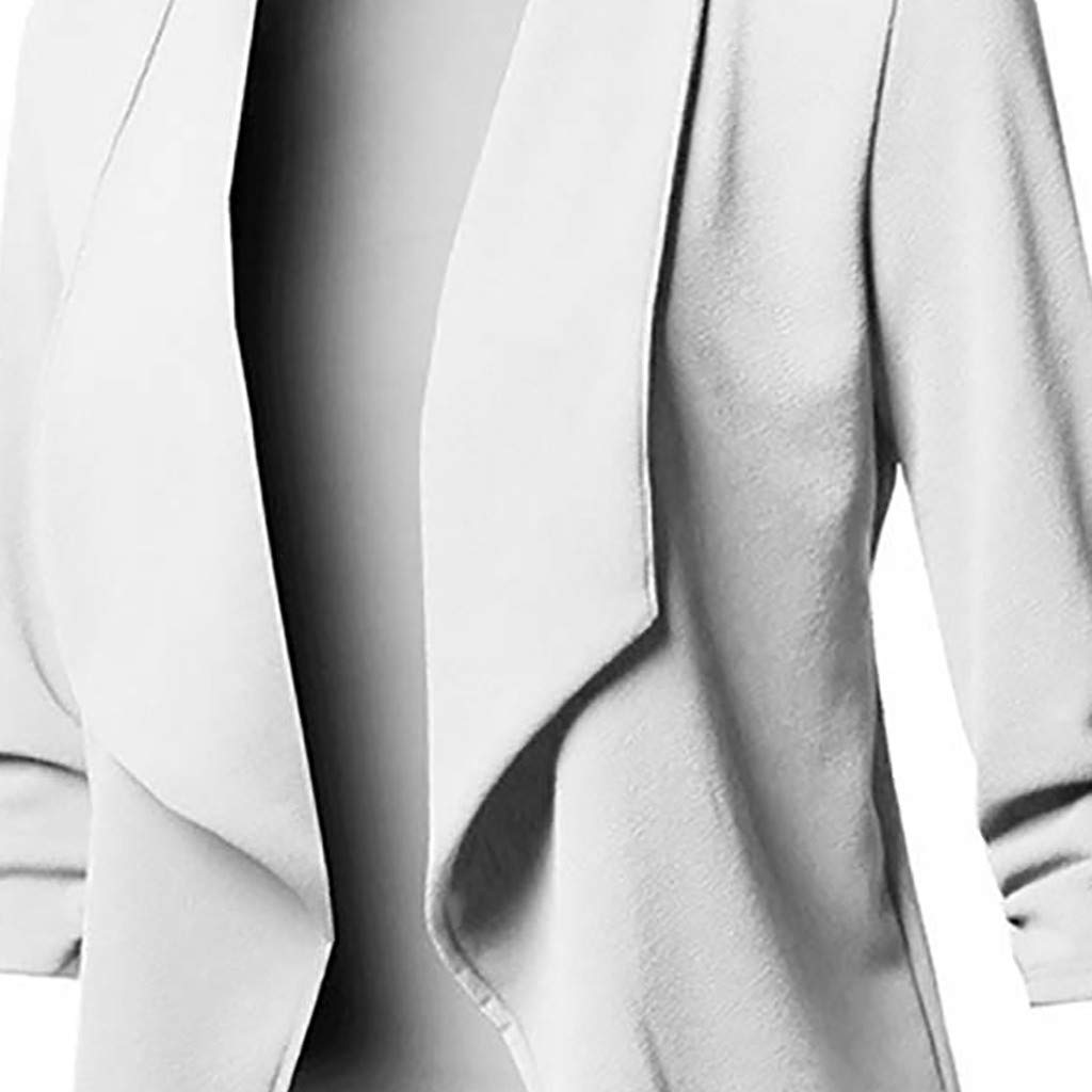 Generisch 2026 Lässige offene feste Frauen Long Front Slemit Mantel Cardigan Jacke Damenmantel (Army Green, L)