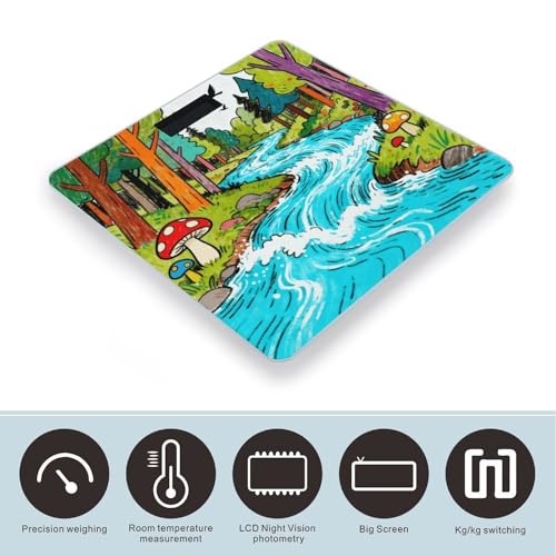 Báscula digital de baño Forest River con pantalla LCD miniatura 3