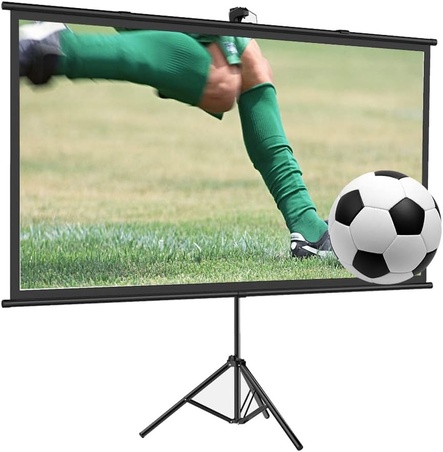Pantalla de proyección manual 60 pulgadas 16:9 con tripié