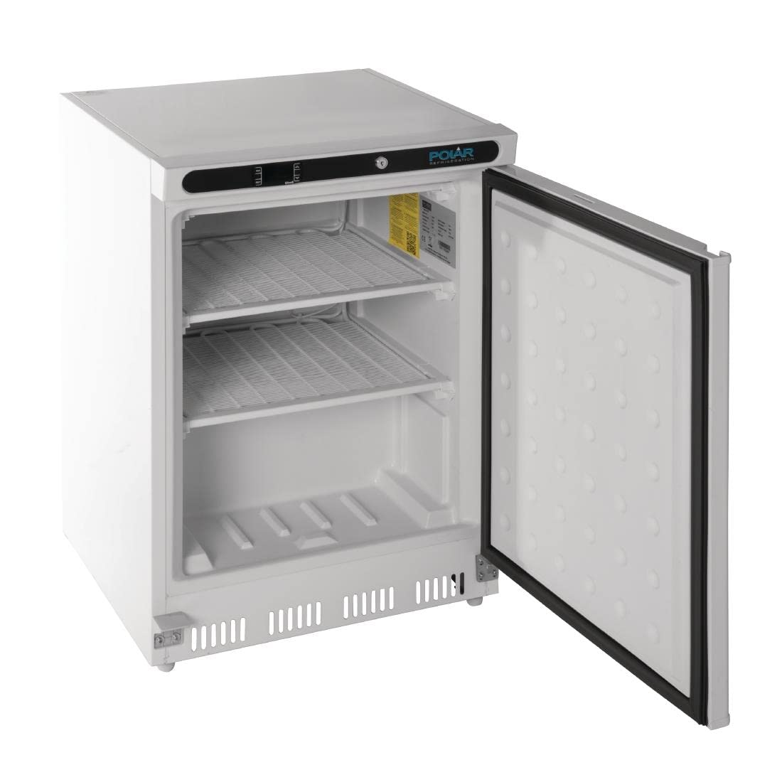Polar debajo del congelador comercial blanco 140L LED Display Catering