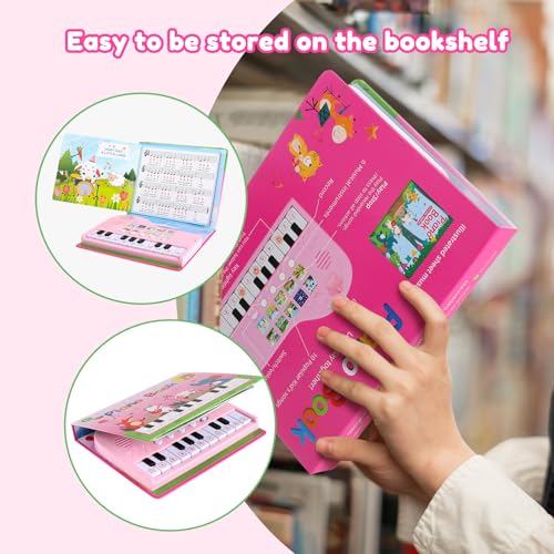 Quimsity QM-GT-001 Toddler Girls Gifts Toys Ages 3-5 - Piano Book Educational Musical Toys thumb #6