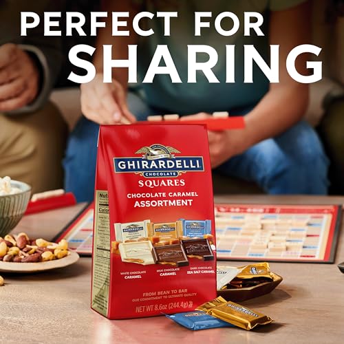 Image of GHIRARDELLI Chocolate Caramel SQUARES Assortment, 16.1 oz