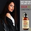 Moroccan-Argan-Oil-Conditioner-SLS-Sulfate-Free-Best-Hair-Conditioner-for-Damaged-Dry-Curly-or-Frizzy-Hair-Thickening-for-Fine-Thin-Hair-Safe-for-Color-and-Keratin-Treated-Hair Moroccan Argan Oil Conditioner - Sulfate Free Products for Women and Men - Deep Moisturizing for Dry, Curly, Colored, Damaged Hair - Hydrating Repair, Salon Grade Formula for All Hair Types