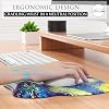 MROCO Ergonomic Mouse Pad with Wrist Support Gel, Comfortable Computer Mouse Pad for Laptop, Pain Relief Mousepad for Office & Home, 9.4 x 8.1 in, Black Flower