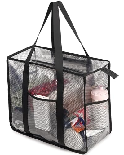 JIANYA Clear Tote Bag Beach Bags for Women Large Waterproof Sandproof Tip-proof Shoudler Tote Bag Swim Pool Bag4