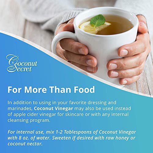 Coconut Secret Raw Coconut Vinegar - 12.7 fl oz - Rich in Vitamins & Amino Acids - Organic, Vegan, Non-GMO, Gluten-Free, Kosher - Keto, Paleo, Whole 30 - 24 Servings - Thumbnail 6