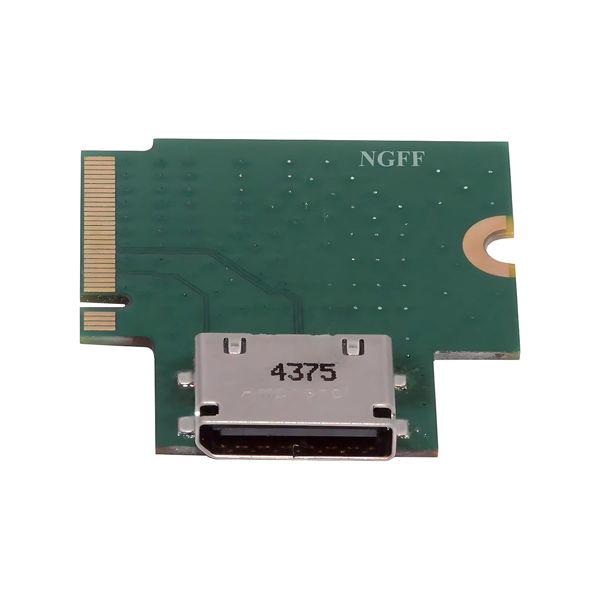 2230 PCI-E4.0 M.2 M-Key Male to Oculink SFF-8612 SFF-8611 Host Angled Type 90 Degree Adapter for NVME U.2 SSD eGPU External Graphics Card