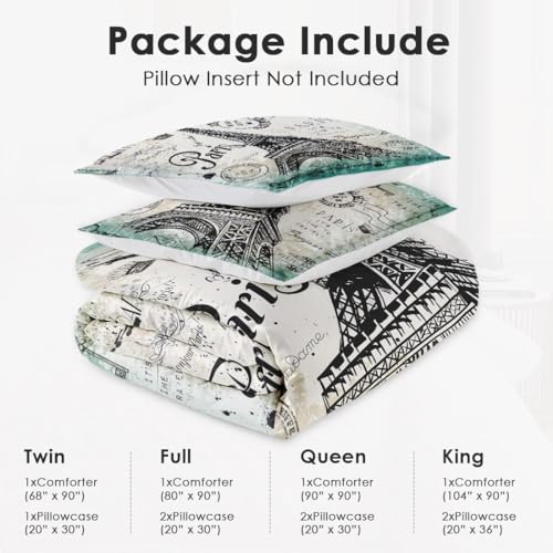 Wecozy B0CR42TWD1 3 Pcs Full Size Comforter Set thumb #5