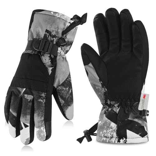 Migliore Wear Skihandschuhe Kinder, Winddicht Wasserdicht Kinder...