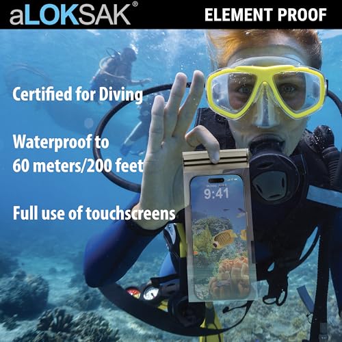 LOKSAK - aLOKSAK Bolsas Secas Impermeables para Celular - Bolsa Hermética Submarina Compatible con Pantalla Táctil - Certificada para Buceo miniatura 3