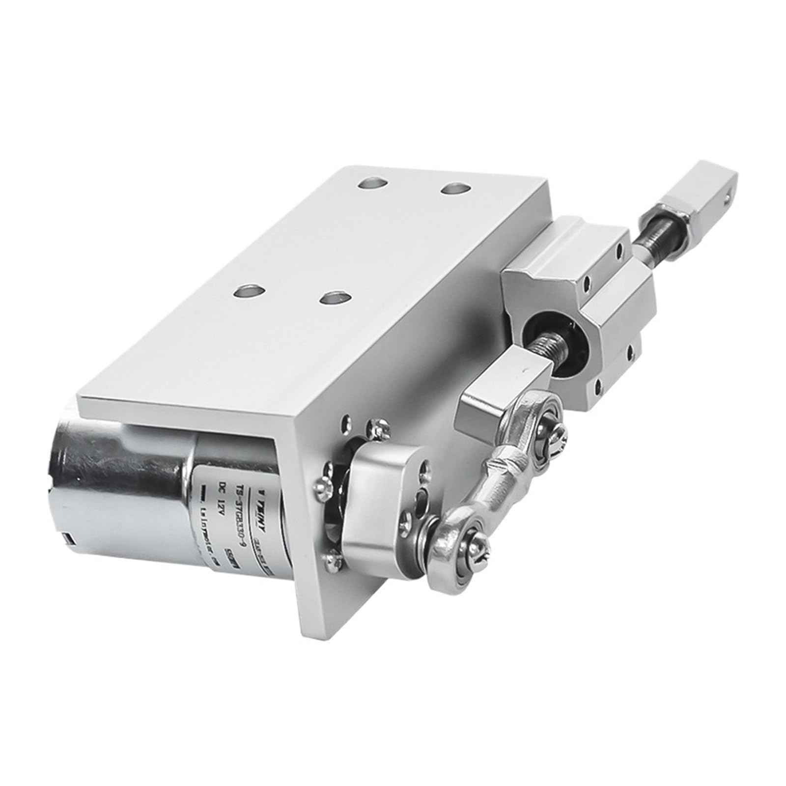 Cykl posuwisto-zwrotny siłownik liniowy silnik przekładniowy DC 12 V 24 V teleskopowy siłownik liniowy skok 12/16/20/25 mm regulowany 5~1000 obr./min (5 obr./min, 2)