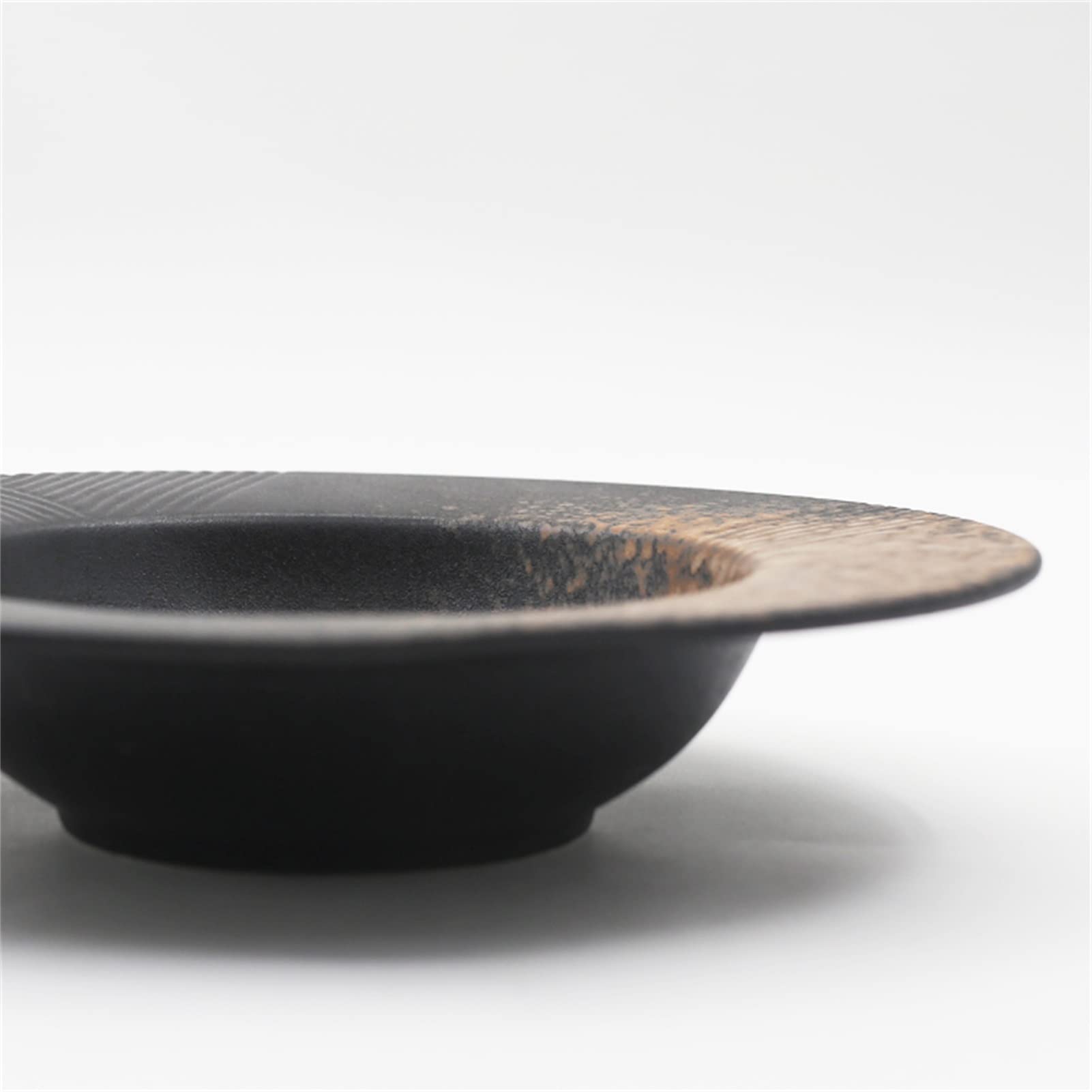 Miski z oprawkami, miski do zupy do kuchni z szeroką krawędzią, porcelanowa miska do makaronu w japońskim stylu, średnica 25 cm