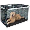 Bienbee Dog Crate Cover, 30 inches Windproof Crate Covers for Dog Cages Breathable Dog Kennel Cover Double Sided Zipper Dog Cage Cover for Wire Dog Cage Indoor Outdoor Protection