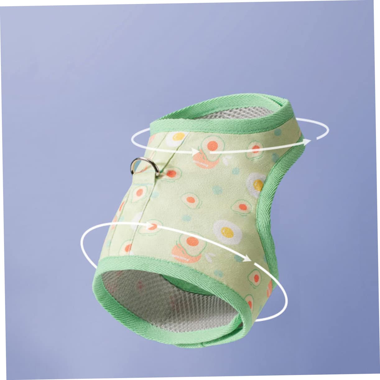 Happyyami 3juegos Arnés De Malla con Estampado De Aguacate para Gatos Ligero y Resistente para Paseos y Entrenamiento