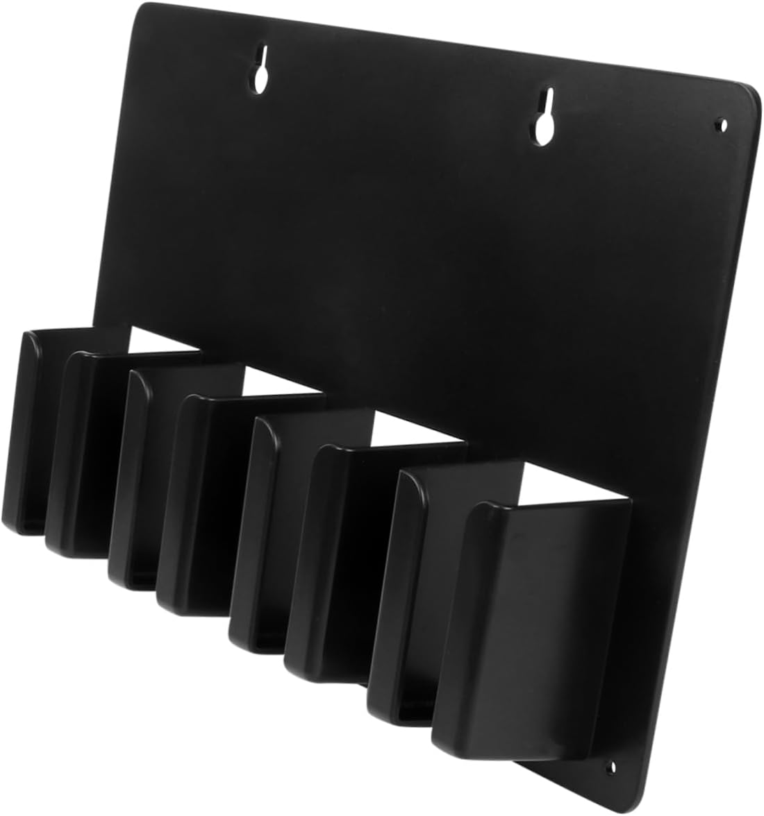 VALICLUD Wall Mounted Hair Clipper Holder Professional Salon Storage Rack for Hair Tools Scissors and Combs Multi Purpose Organizer for Home Barber Shop Black Style