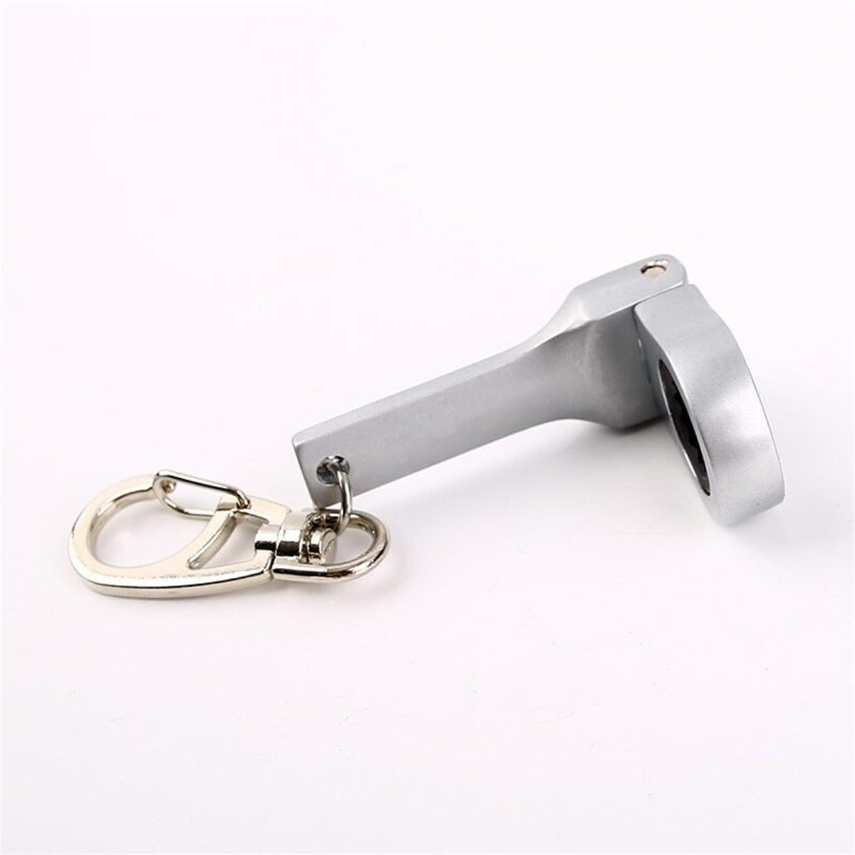 Michear 10mm Ratchet Spanner 180°Flex-Head Keyring Combination 10mm Spanner Portable Ratchet Ring Wrench (Frosted Silver) - Image 3