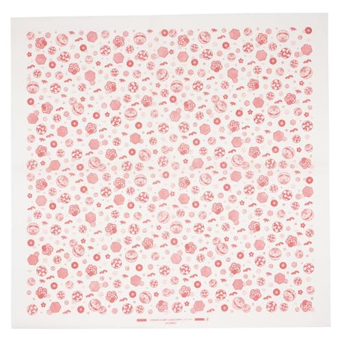 Daikoku Kogyo Furoshiki No. 704 Paper Rubbing Paper Rubber, Shochiku Plum Red Picture, 20 Pieces, Approx. 29.5 x 29.5 inches (750 x 750 mm), Made in Japan Red