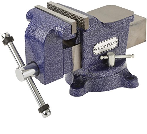Image of Shop Fox D3248 Bench Vise with Swivel Base, 4-Inch