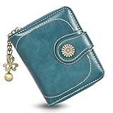 SYCYKA Cartera de Poliuretano para Mujer, Monedero Pequeña con Protección RFID, Tarjetero Elegante para Mujer, Múltiples...