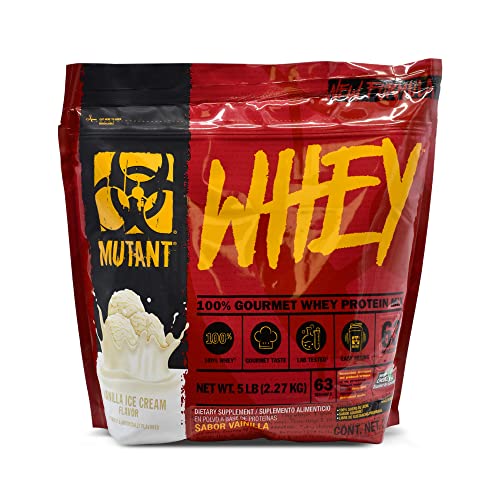 Proteínas, Mutant Whey Vainilla 5 lb (63 servicios)