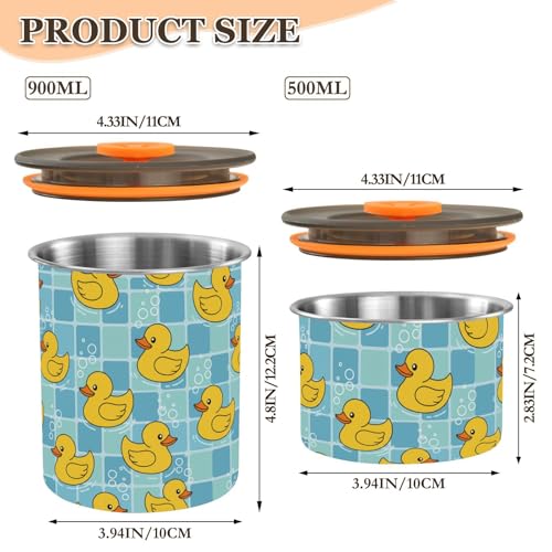 Envase de acero inoxidable para café DOMIKING 900 ml miniatura 2