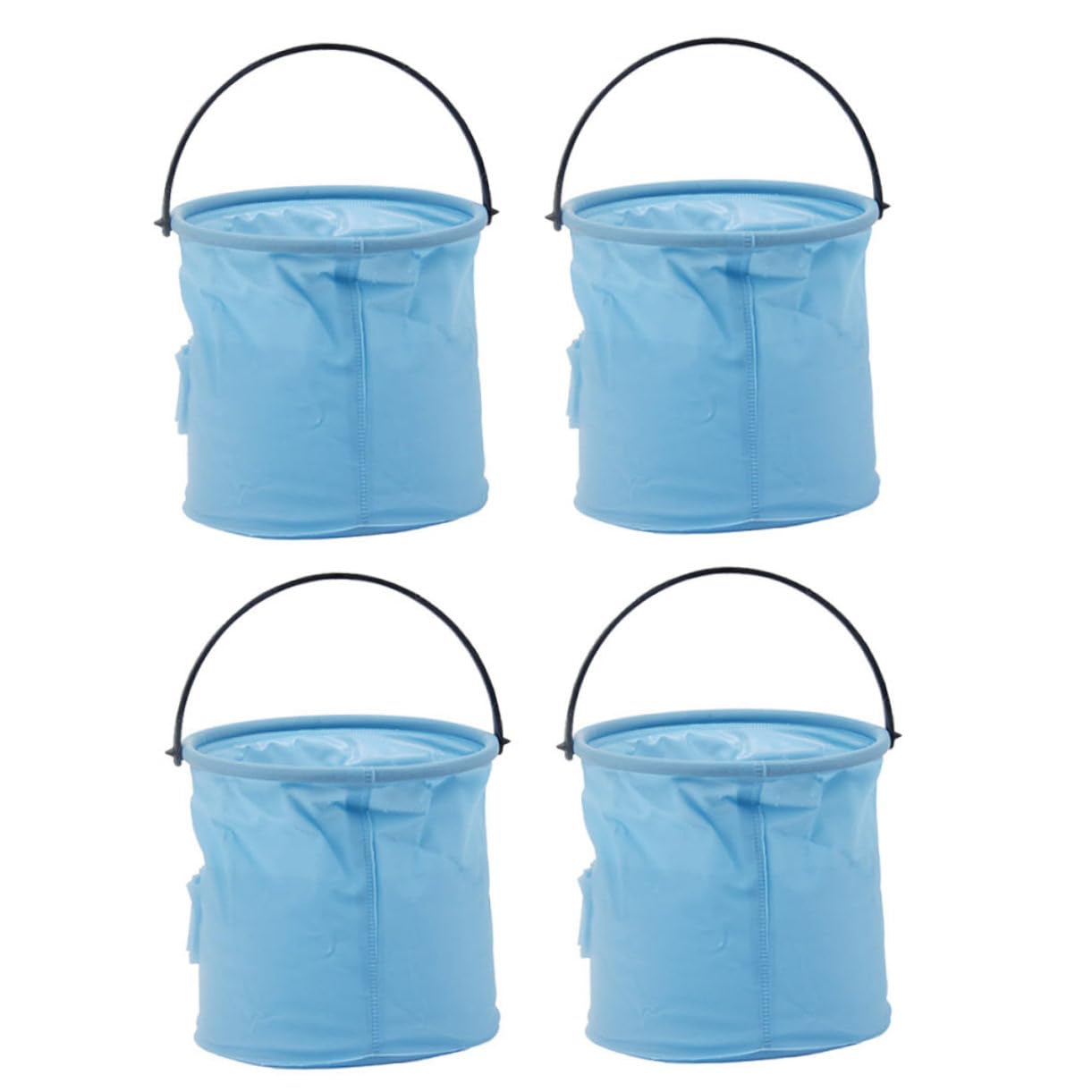 DOITOOL 4pcs Foldable Wash Pen Bucket Compact Painting Brush Rinse Container for Art Class Outdoor Use Durable Easy to Clean Store