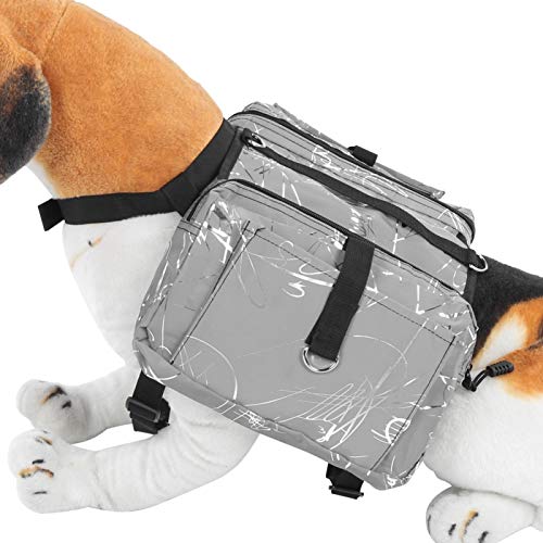 Fishawk Bolsa de sela para cães, mochila para cães, portátil, confortável, conveniente com cinto de