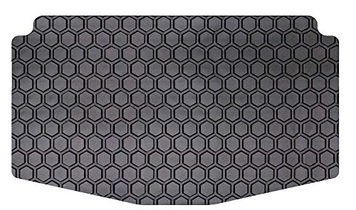 Intro-Tech FT-126-RT-B Hexomat Cargo Area Custom Fit Floor Mat for Select Fiat 500 Models - Rubber-Like Compound, Small, Black