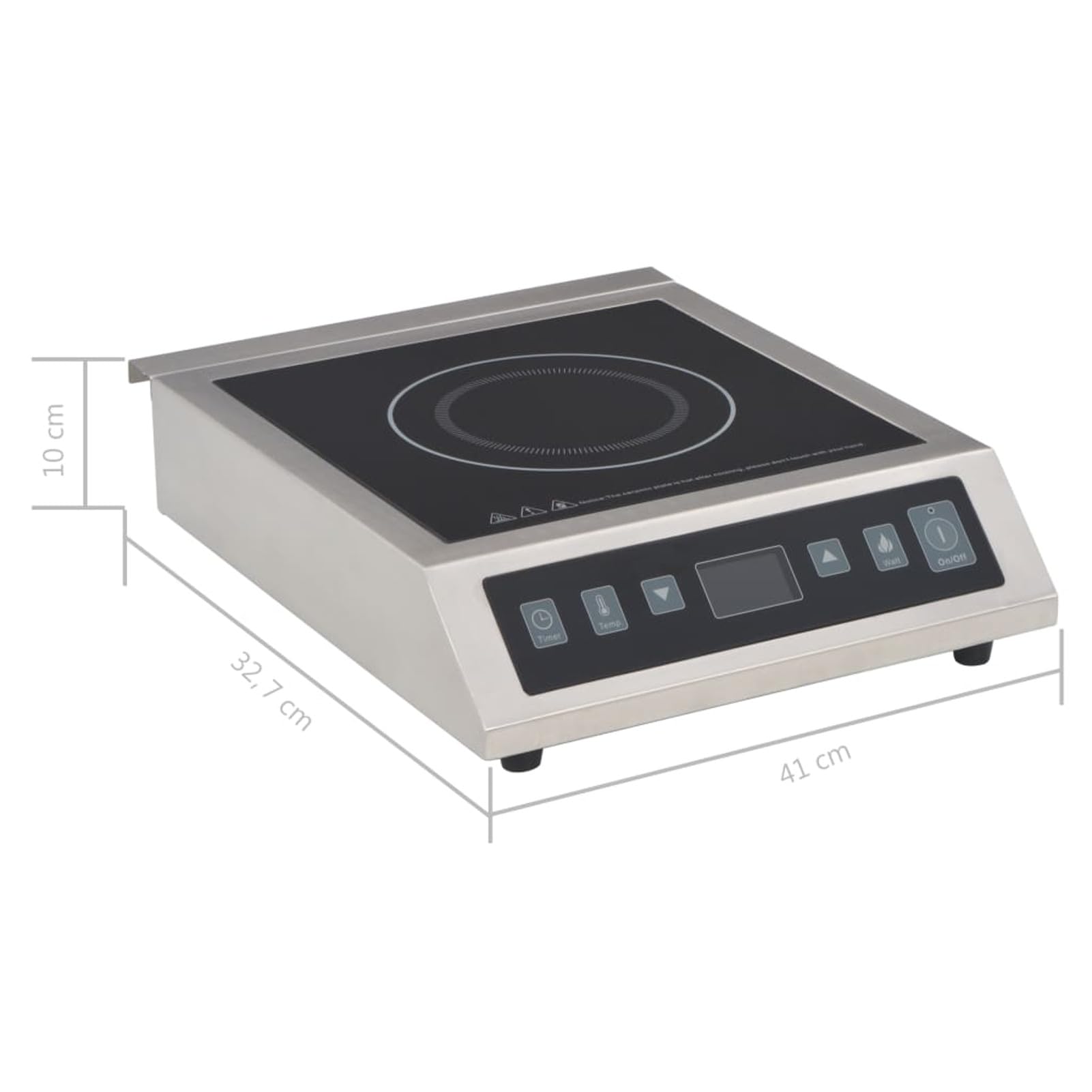 Mobili Piastra Elettrica a Induzione con Display Touch 3500 W, Mobili per Interno Esterno Casa Soggiorno Decorazione da Mobili Camera
