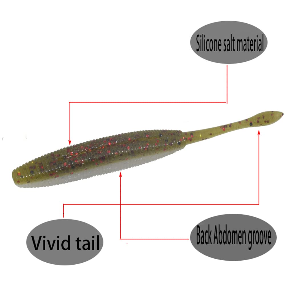 10 Pezzi Esca Minnow Snodata Multicolore – Pesca In Acqua Dolce, Affondante 0.6-1.2m