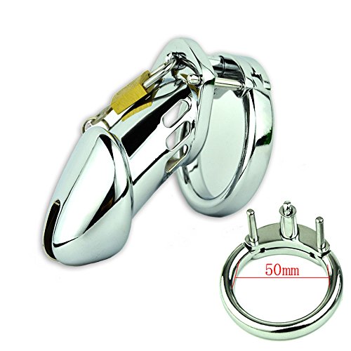 Metal Male Chastity Device, Adult Sex Toys Penis Male Defend Chastity Belt Lock Cage Hot Sale Free shippning (2.0)