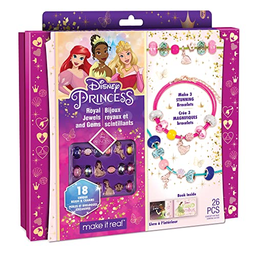 KIT DI BRACCIALETTI FAI DA TE DISNEY Crea 3 braccialetti accattivanti da Principessa Disney con le 18 perline e i ciondoli ispirati alle principesse dei tuoi cartoni preferiti. Il kit Disney include ciondoli ispirati alle principesse Disney preferite, fra cui Ariel de La Sirenetta, Tiana de La principessa e il ranocchio e Aurora de La bella addormentata nel bosco.