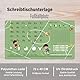Schreibtischunterlage für Kinder - Fußballfeld Muster ABC Lernen Schreibtischunterlage - 70 x 40 cm - Doppelseitige PU-Leder Schreibunterlage Junge - Abwischbar, öl- und schmutzabweisend, weicher