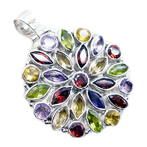 Pendentif Chakra en Argent Sterling 925, Bijou Fait Main pour Femme