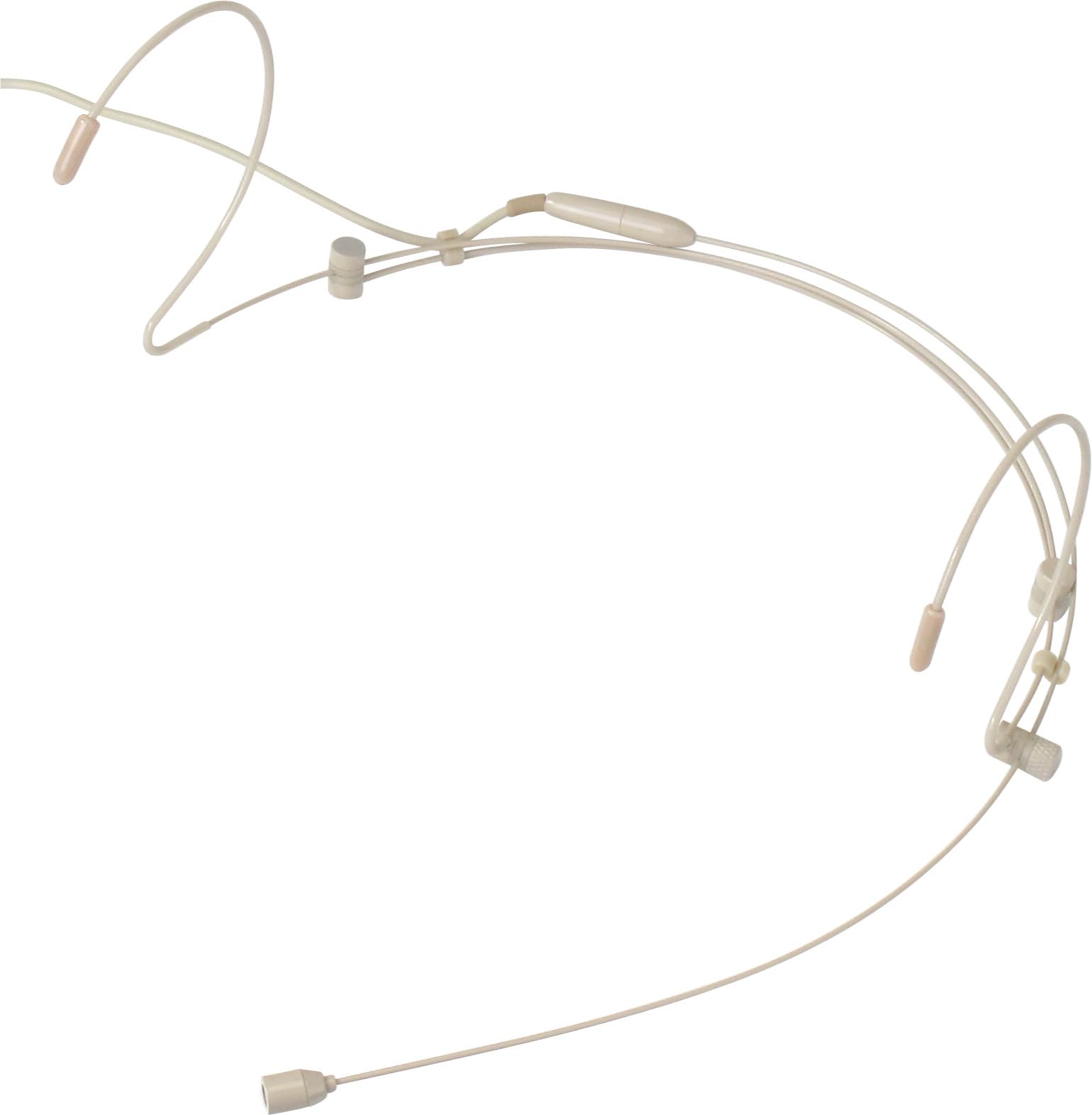 Pronomic Micrófono Headset HS-31 EA Beige, Headset con Diadema Ajustable | Condensador electret trasero, Compatible con la mayoría de sistemas inalámbricos comunes, Patrón polar: omnidireccional