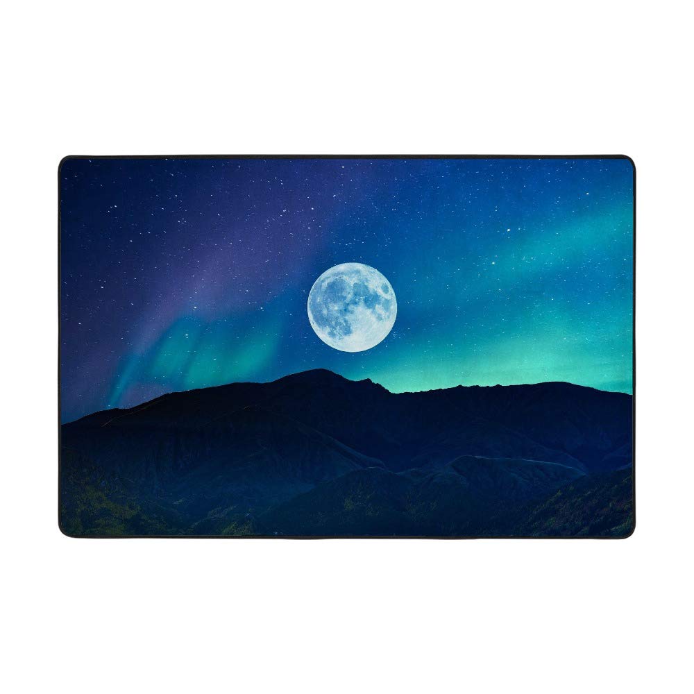 Tapis de sol bleu nuit doux Ruchen pour réchauffer un salon au sol froid
