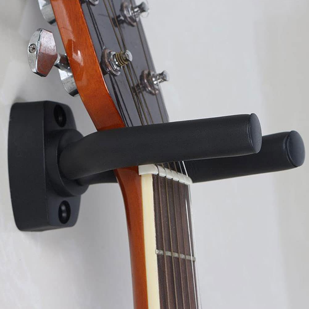 Haczyki, haki ścienne, wieszak na gitarę, uchwyt do montażu na ścianie gitary, elastyczny regulowany uchwyt do montażu na ścianie stojak ze śrubą 6 sztuk