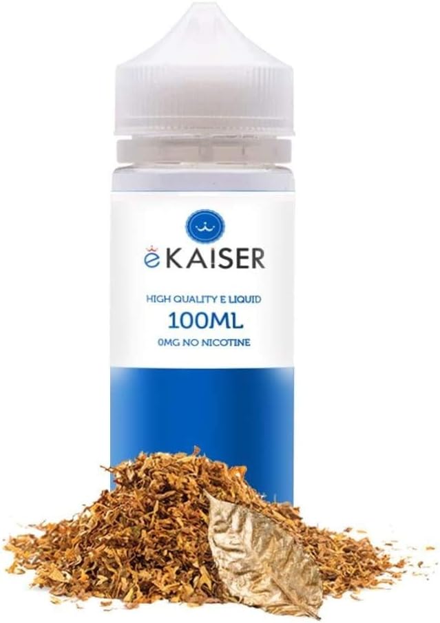 eKaiser Flavours 0mg E-Liquid Short Fill 50/50 PG/VG 100ml Shortfill Reusable Bottle No Nicotine Tobacco E-Liquid for E-Cigarette and Eshisha