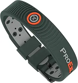 ProExl Pulseira de terapia magnética definitiva para alívio de artrite com alça ajustável - verde cinza